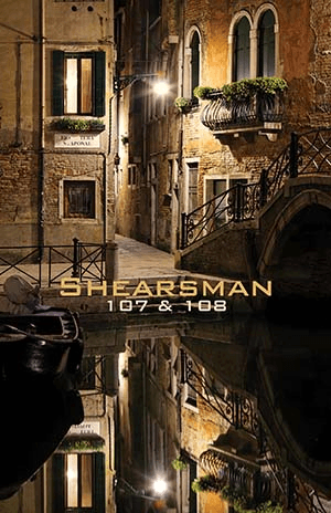 Cover of Shearsman magazine issue 107 and 108