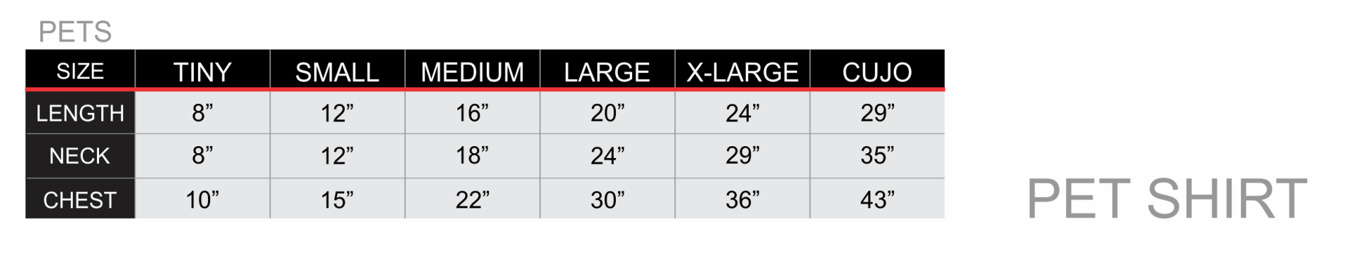 All over print dog shirt pet sizing chart zexez