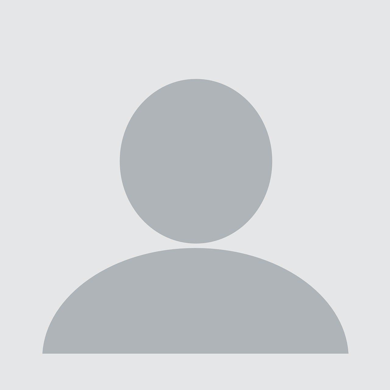Silhouette of a person, with a circle for the head and a semi-circle for the body, on a light grey background.