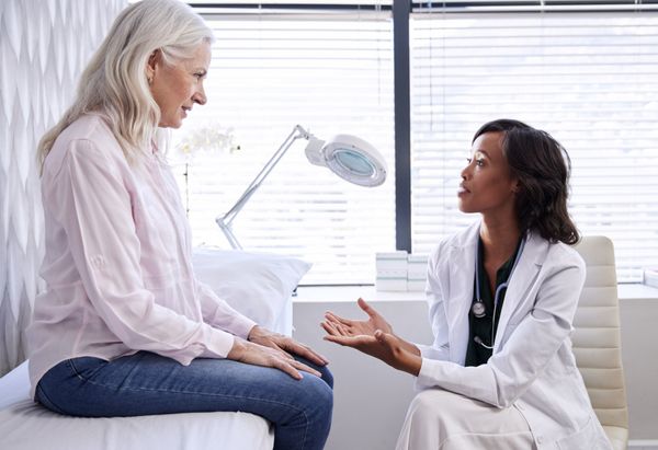Doctor Talking with the Mother and Daughter — Alexandria, LA — Brian Clinic