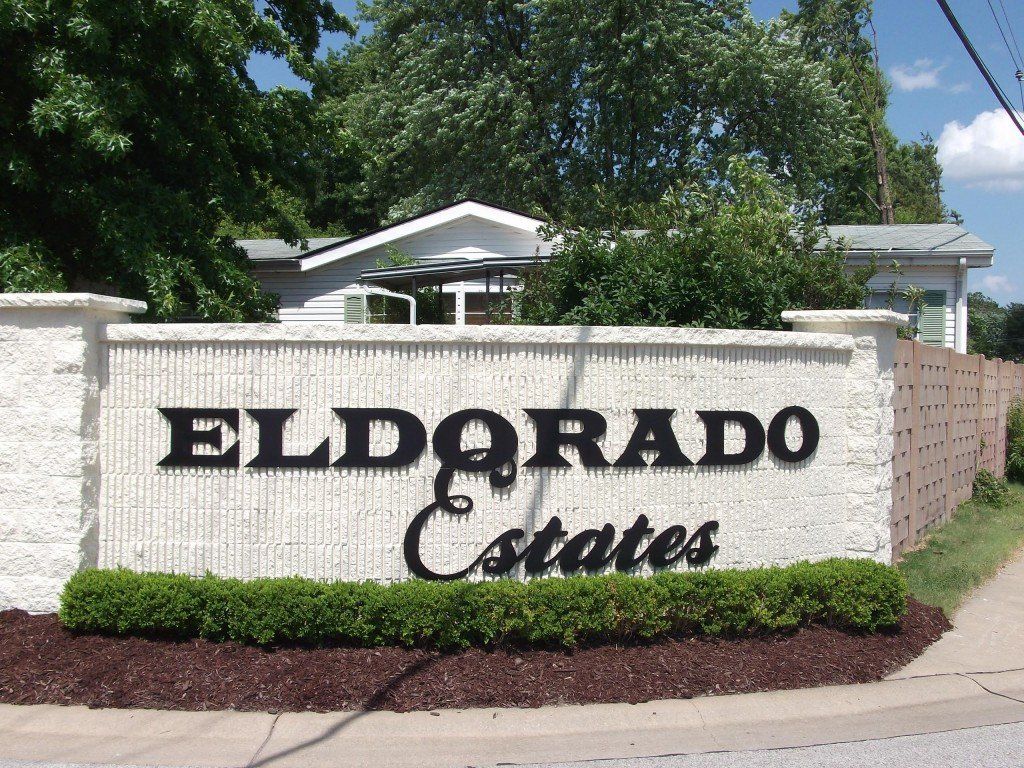 Eldorado Estates Sign — Saint Charles, MO — Sunnydale Mobile Home