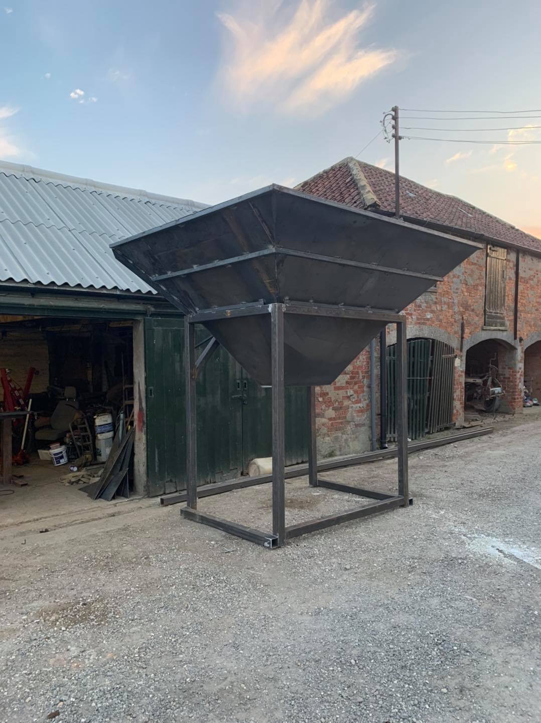 fabricated metal cage