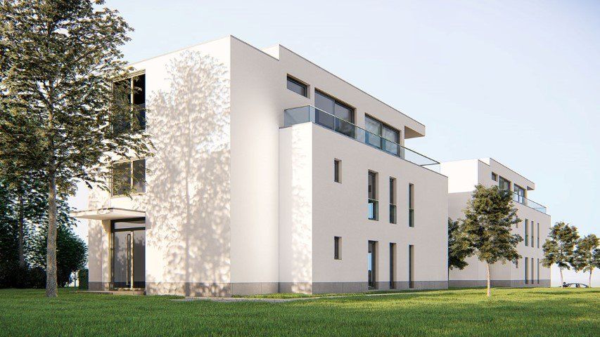 modernes mehrfamilienhaus