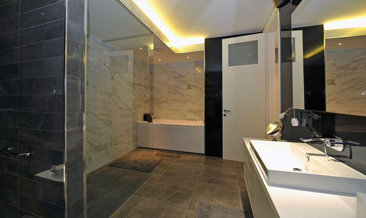 modernes duschbad