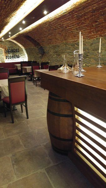 Innenansicht des Restaurants La Strada