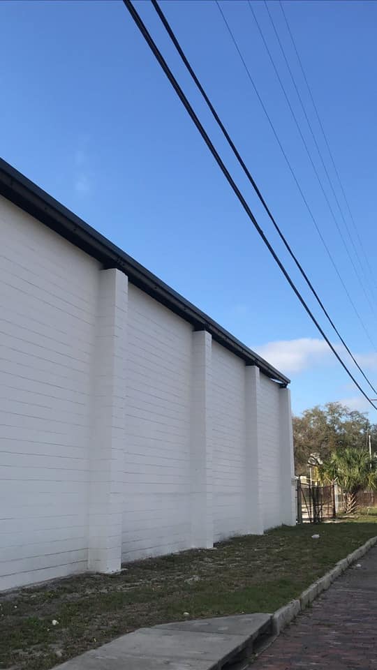 Warehouse gutter after