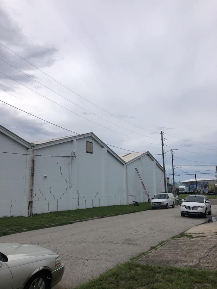 Warehouse gutter Before