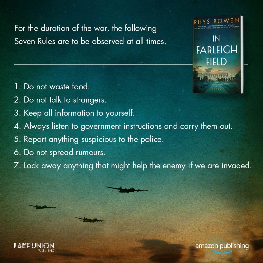 An advertisement for a book called in farleigh field
