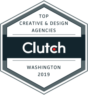 A logo for top creative and design agencies in washington
