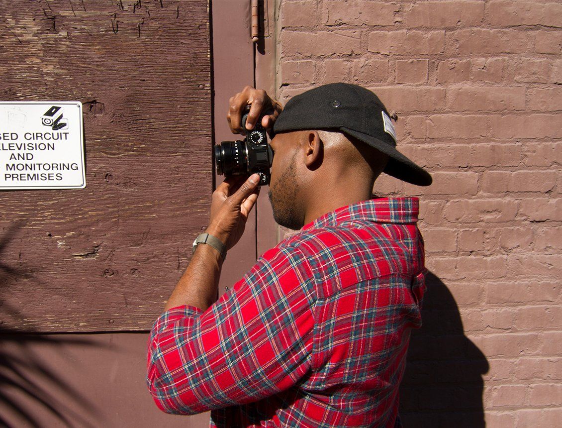 Behind the scenes image from a Spin creative video production Seattle shoot for Seattle Credit Union brand spot campaign titled