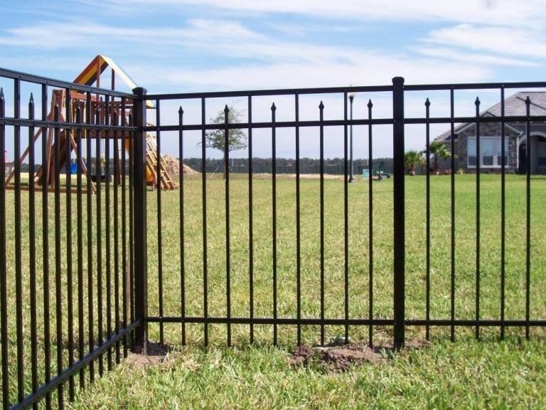 Black Aluminum Fence — Wilmington, NC — J & J Fence