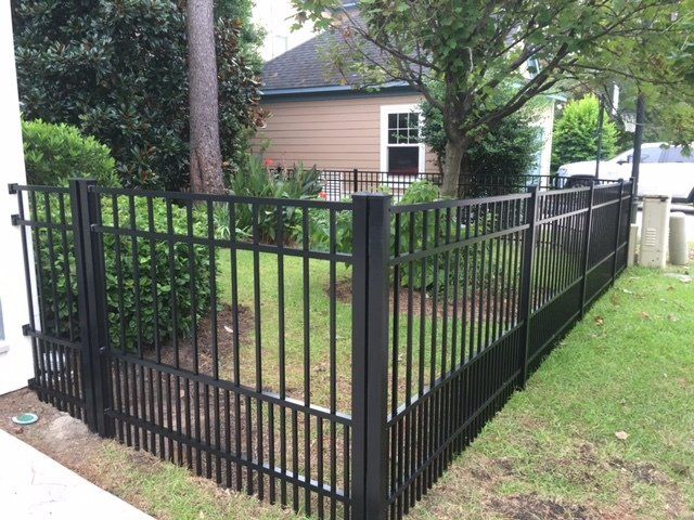 House With Black Fence — Wilmington, NC — J & J Fence