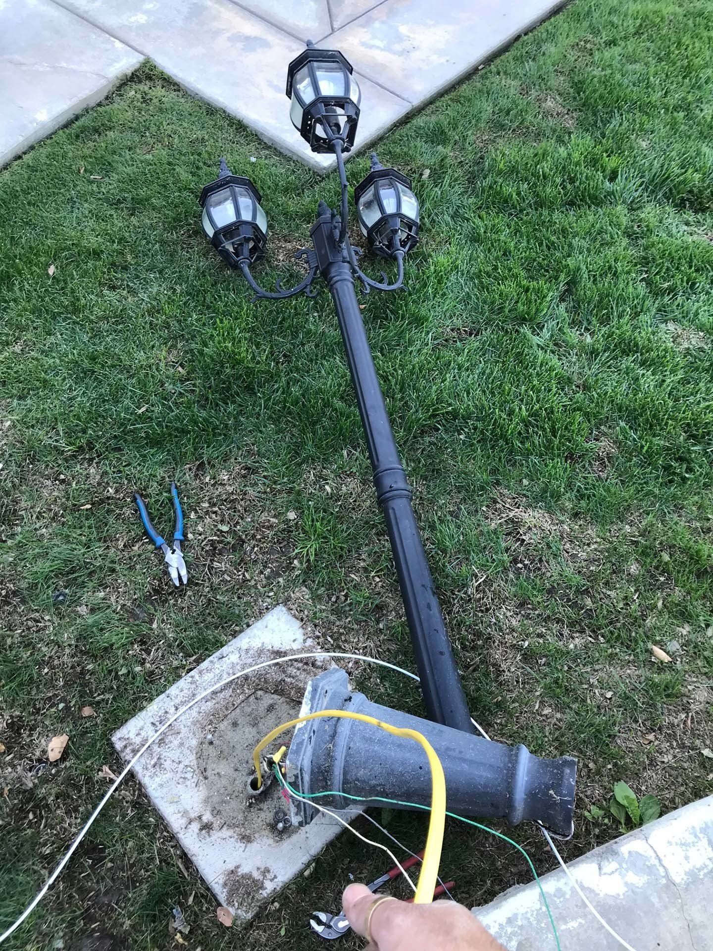 Fixing a Light Post — Riverside, CA — Volt Tech Electric