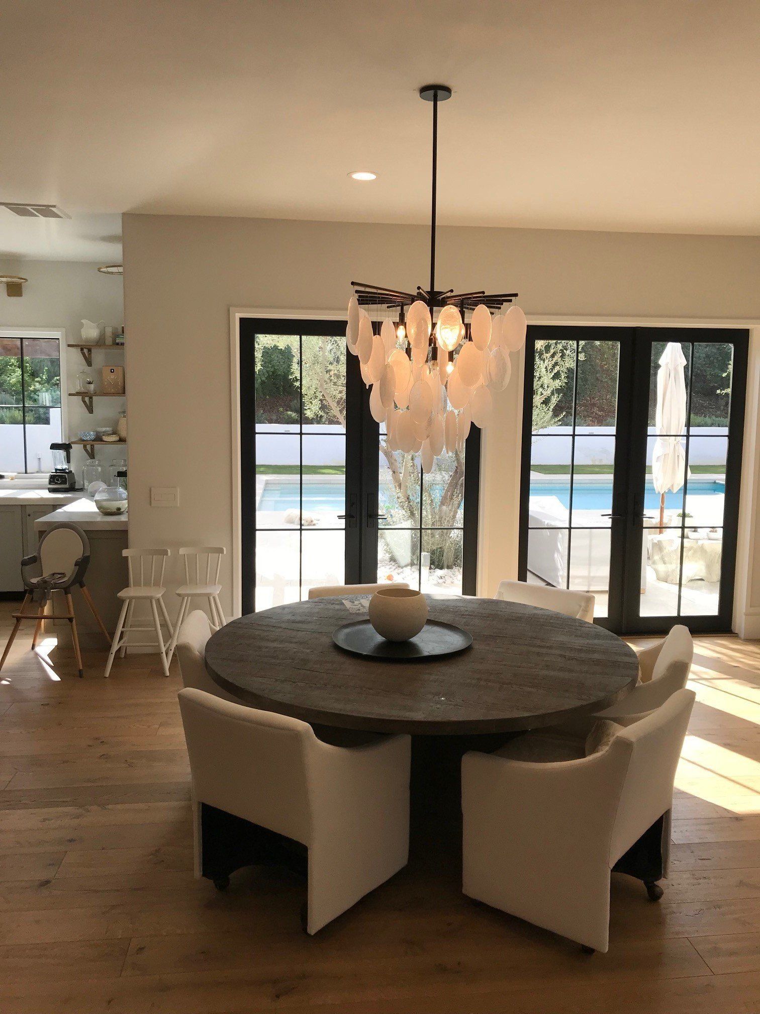 Fancy Chandelier and Dining Table — Riverside, CA — Volt Tech Electric