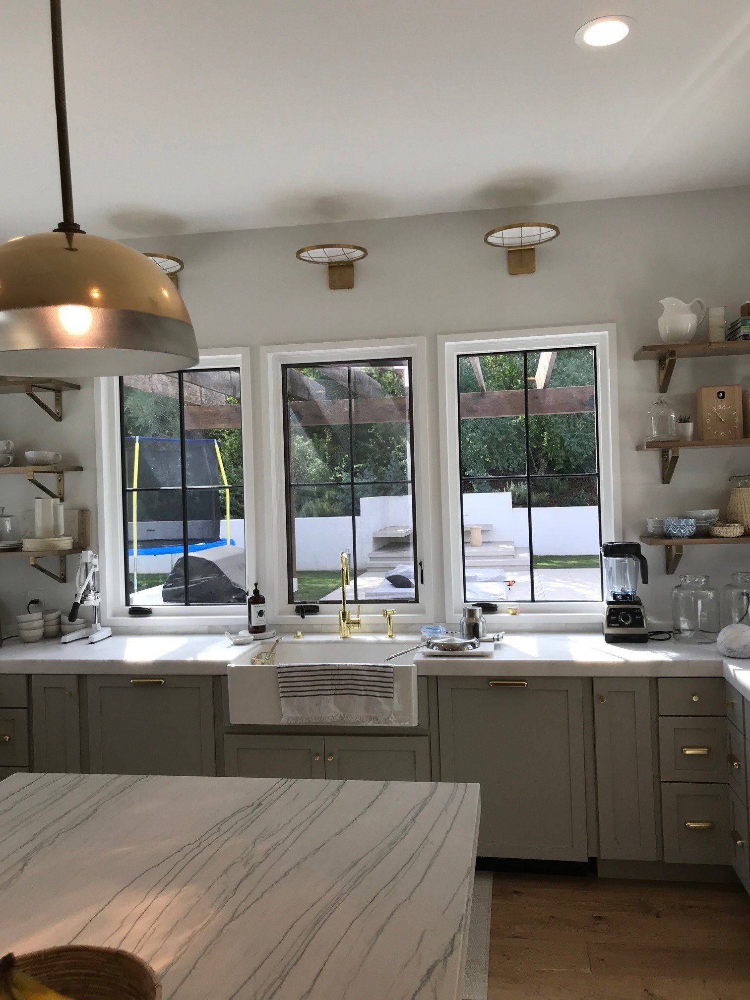 Kitchen Windows with Lights Installed Above — Riverside, CA — Volt Tech Electric