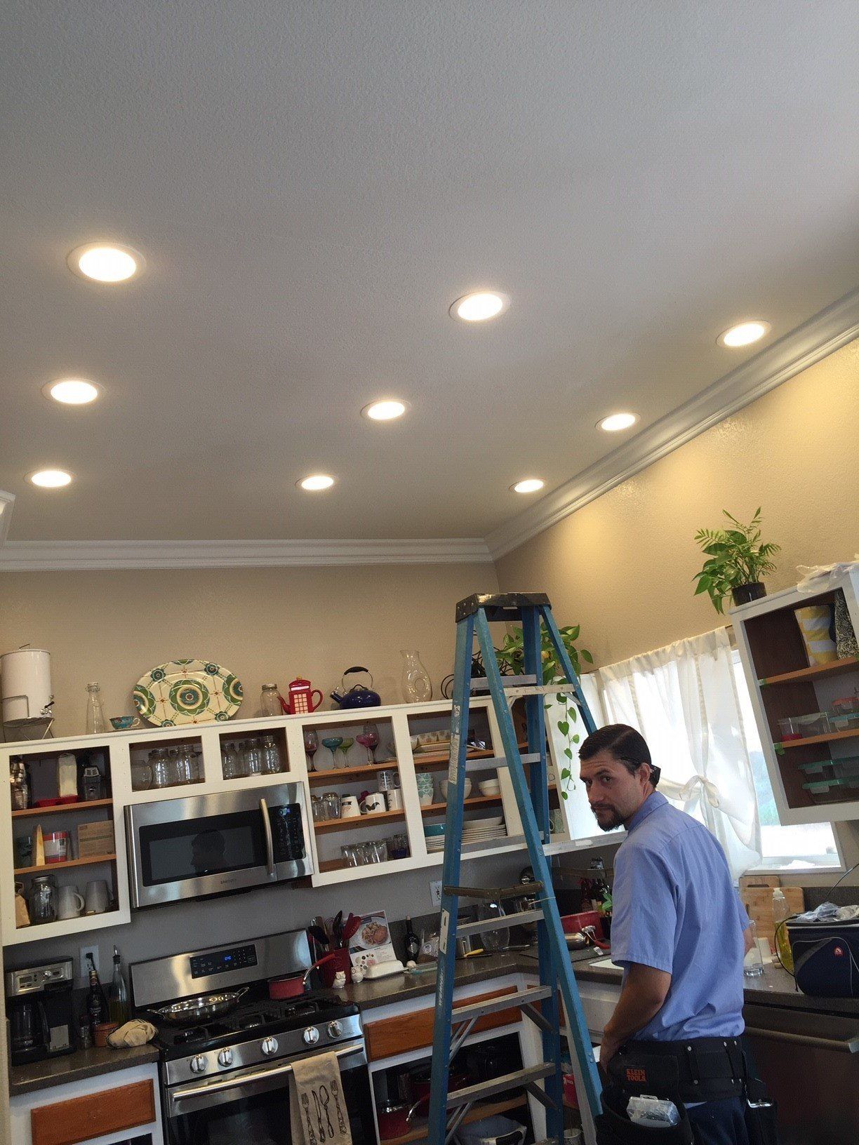 Electrician Done Fixing the Lighting — Riverside, CA — Volt Tech Electric