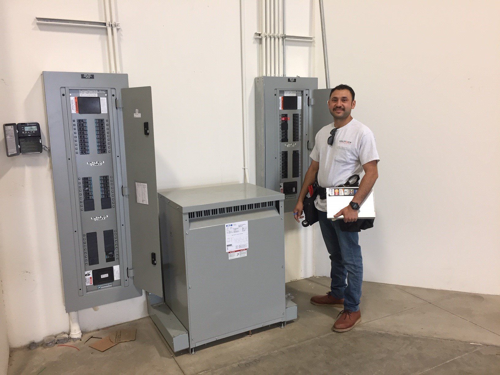 Electrician with Two Breaker Box — Riverside, CA — Volt Tech Electric
