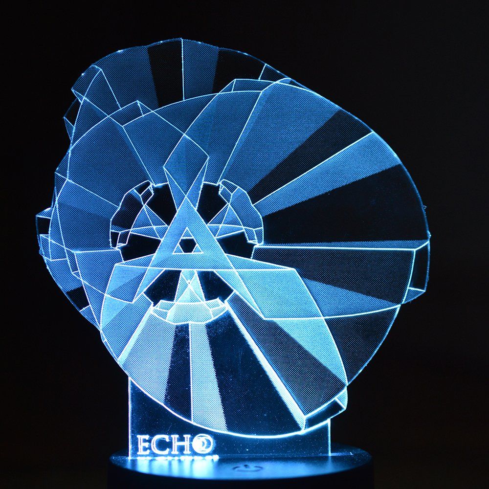 Sophia Construct. Laser Cut/Etched. 3D Lamp