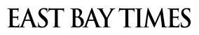 A black and white logo for east bay times