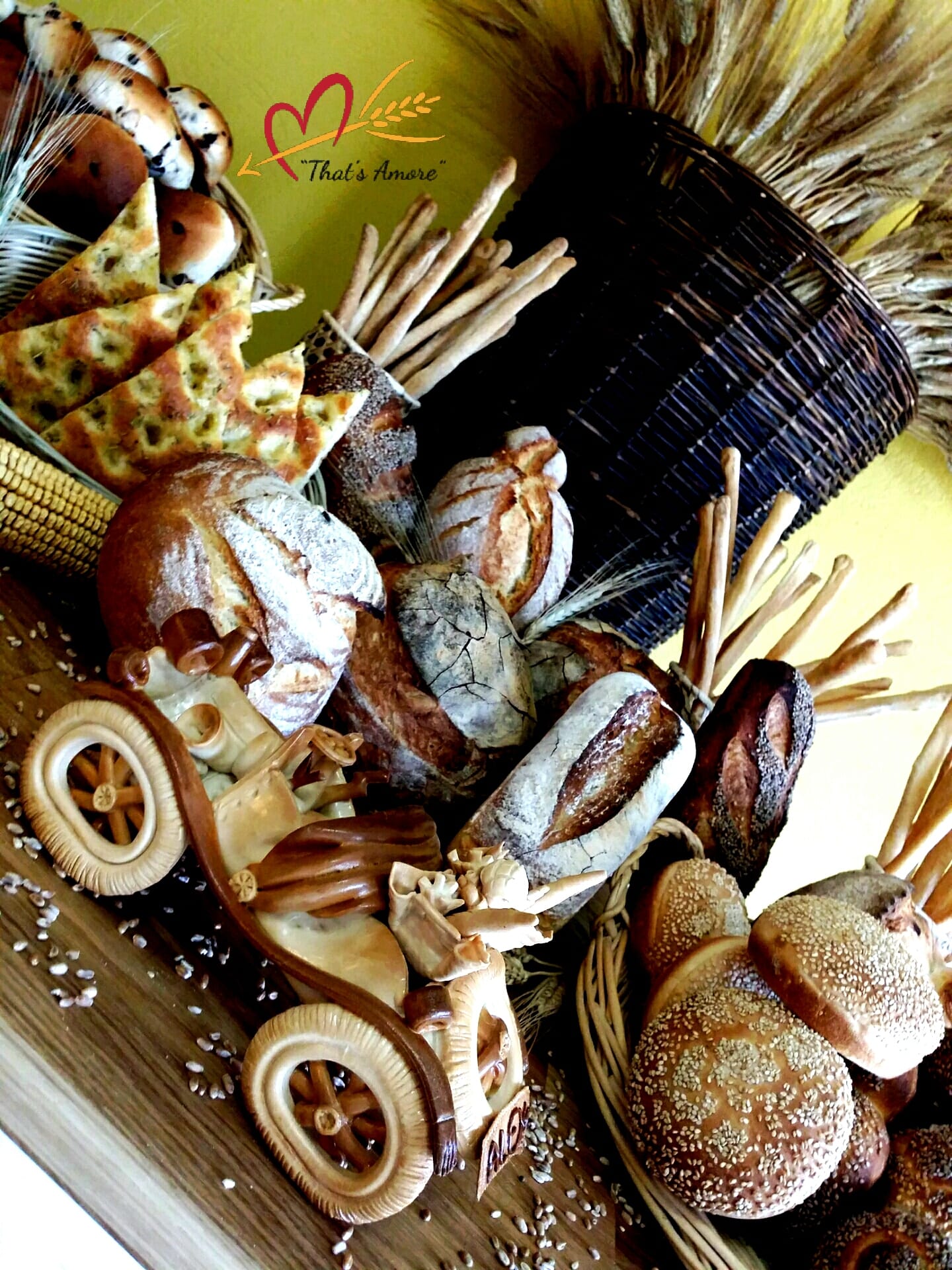 ampia scelta di pane locale