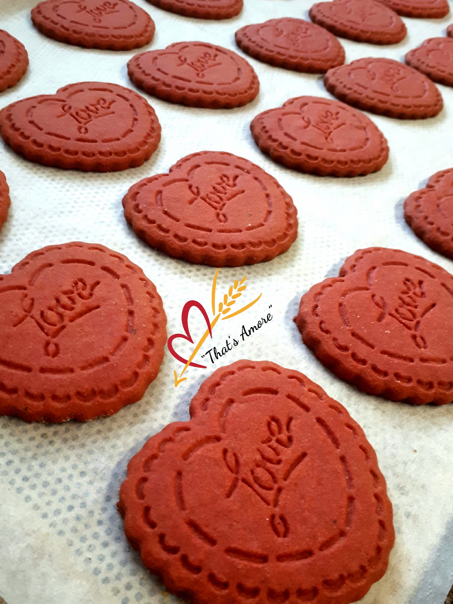 biscotti a forma di cuore per san valentino