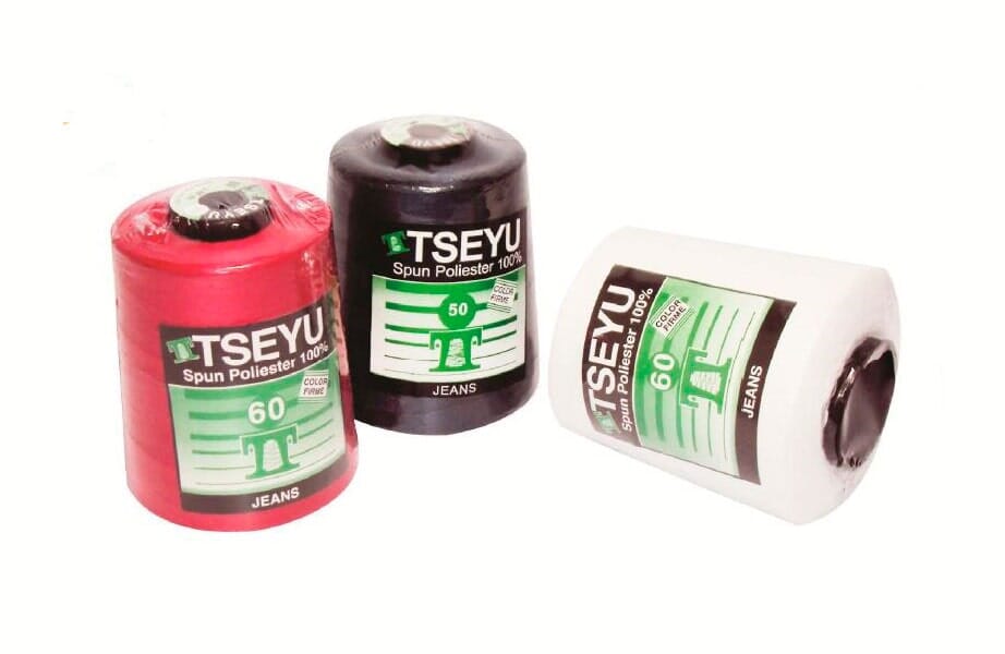 Three TSEYU battery-like cylinders in red, black, and white on a white background