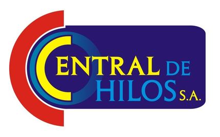 Central de Hilos S.A. logo with yellow text on a blue and red background