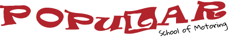 Popular School of Motoring company logo