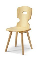 Sedia in legno rustica