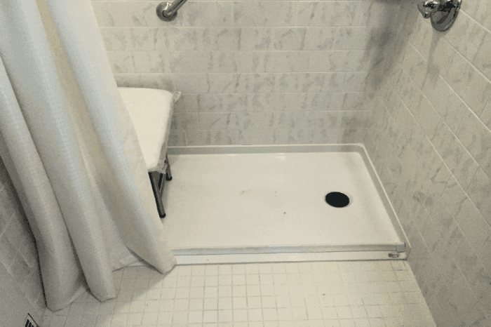 Long Island tub to shower conversion