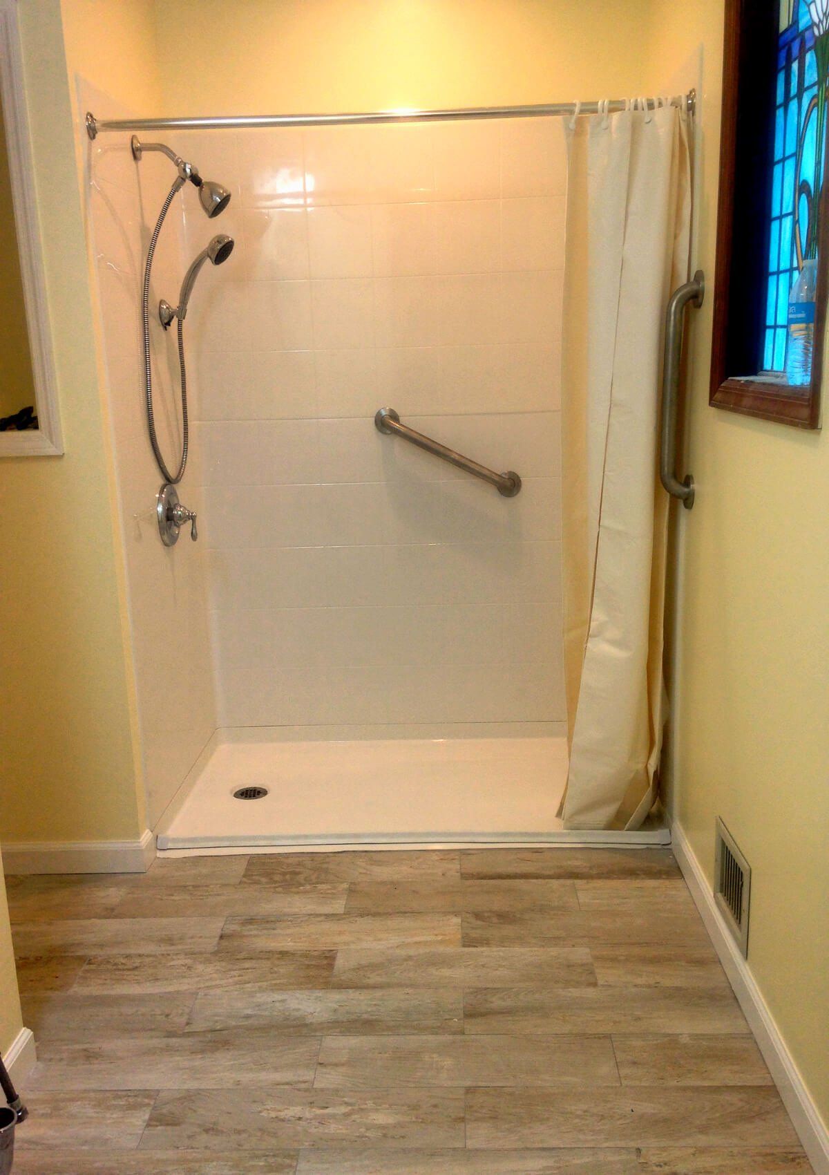 Long Island tub to shower conversion