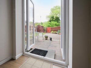 french doors opening up on to garden