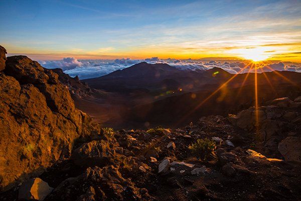 Sunrsise at Haleakala on Maui, HI.