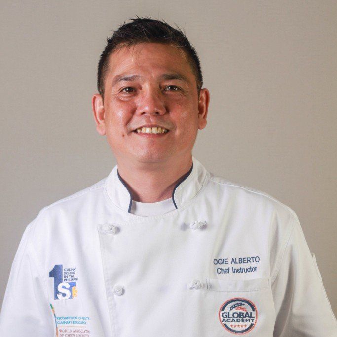 Chef Rogel Alberto, one of the 'Global Academy' instructor Chef Rogel Alberto, one of the 'Global Academy' instructor