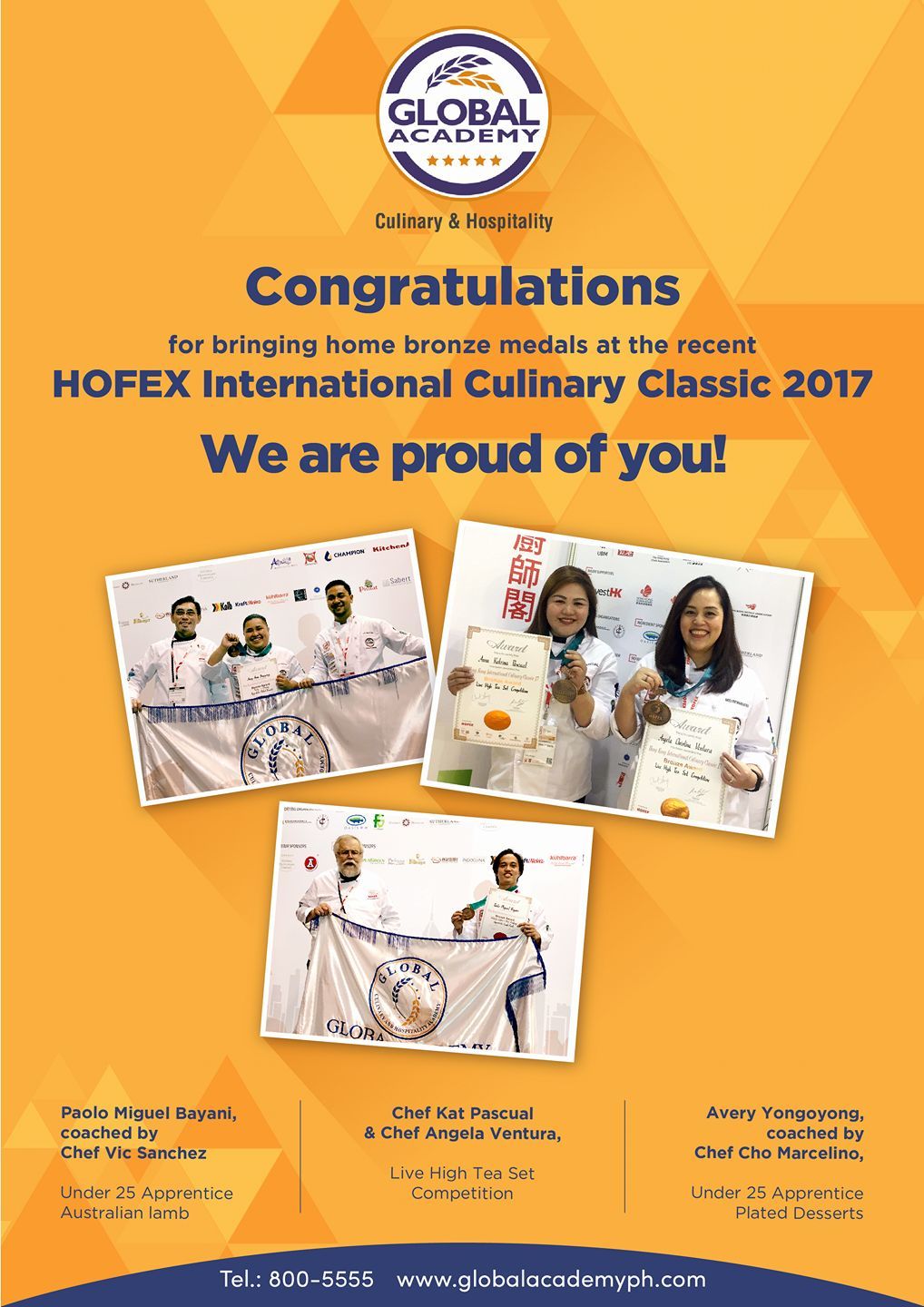 'Global Academy' a Bronze Medalist at HOPEX International Culinary Classic 2017 'Global Academy' a Bronze Medalist at HOPEX International Culinary Classic 2017