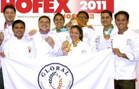 Global Academy won gold, silver, and bronze at the Hongkong International Culinary Classic (Hofex) 2011. Global Academy won gold, silver, and bronze at the Hongkong International Culinary Classic (Hofex) 2011.