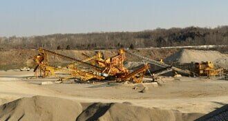 Sand and gravel site