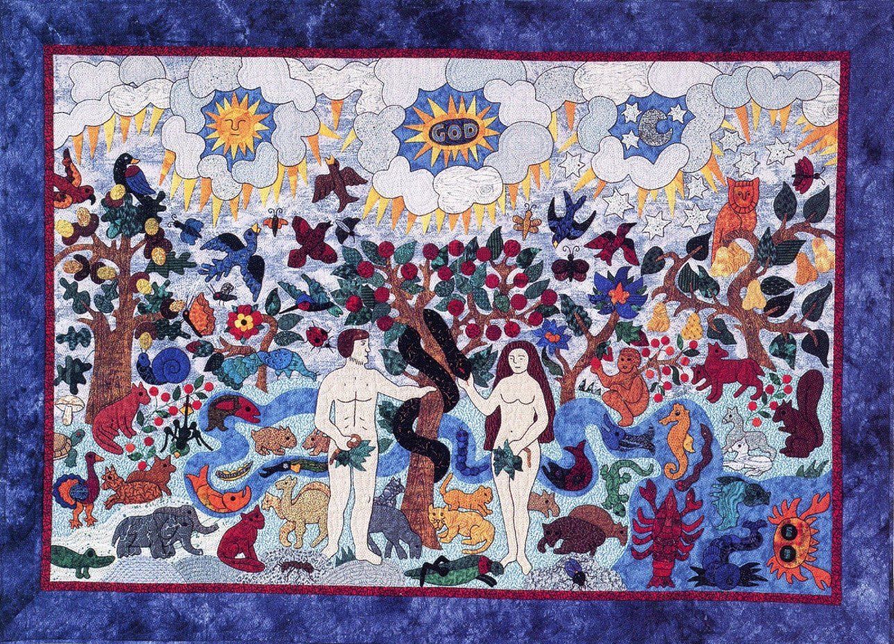 Adam and Eve Adam and Eve Quilt by Suzanne Marshall