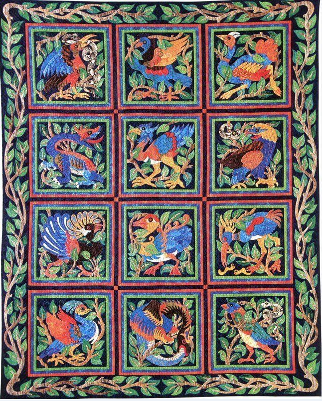 And Dragons, Too And Dragons, Too Quilt by Suzanne Marshall