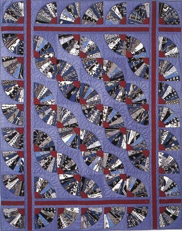 Japanese Fans Japanese Fans Quilt by Suzanne Marshall, a Quilt Maker