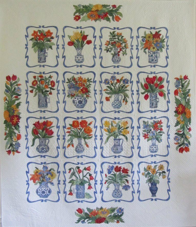 Vases Quilt by Suzanne Marshall, a Quilt Maker
