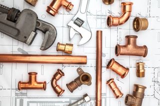 Sewer Repair — Pipes Over The Blueprint In Edmond, OK