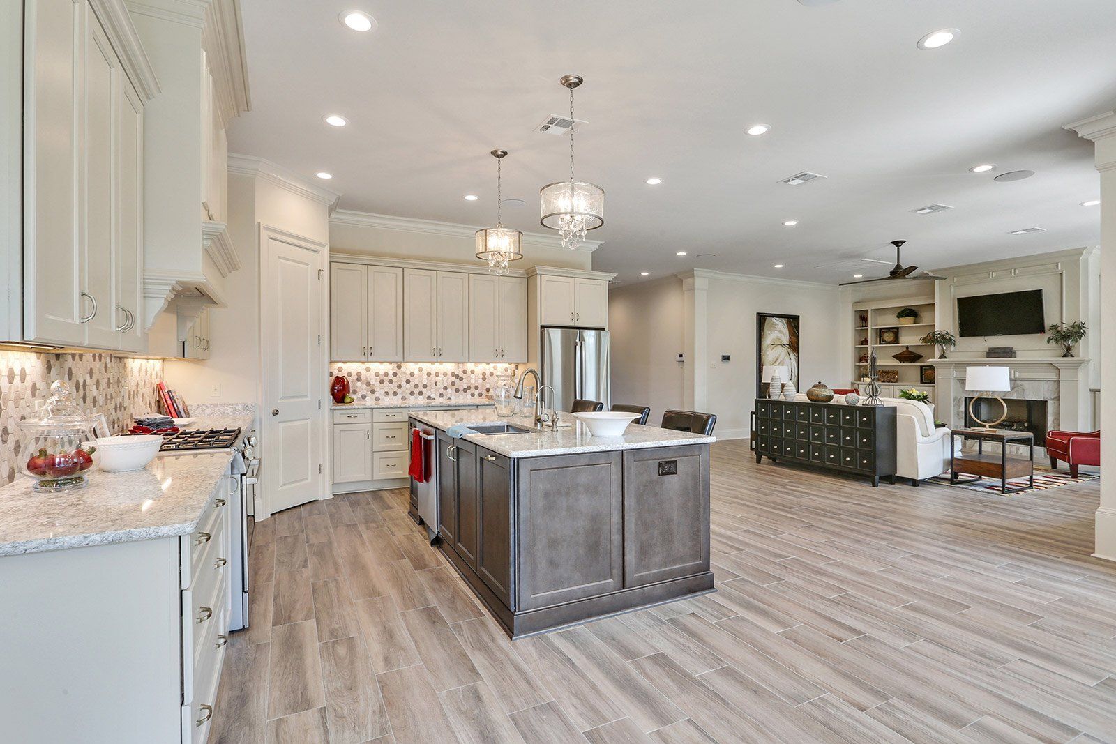 Spacious kitchen interior