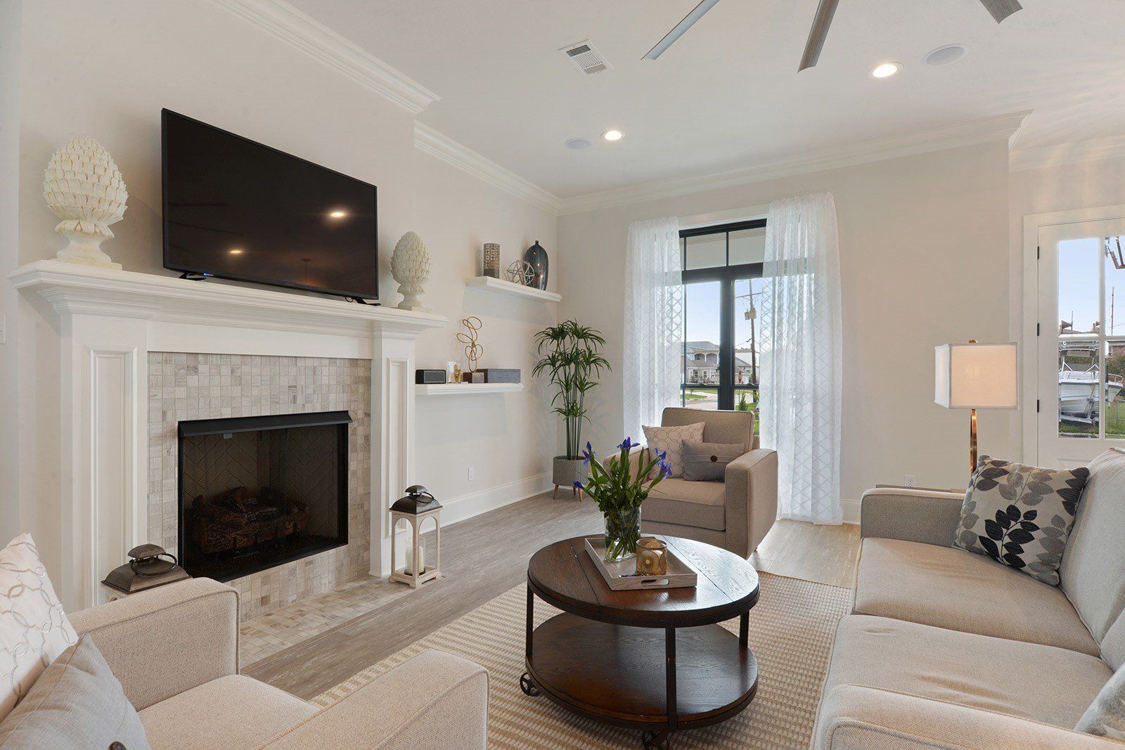 Coffee table in family room