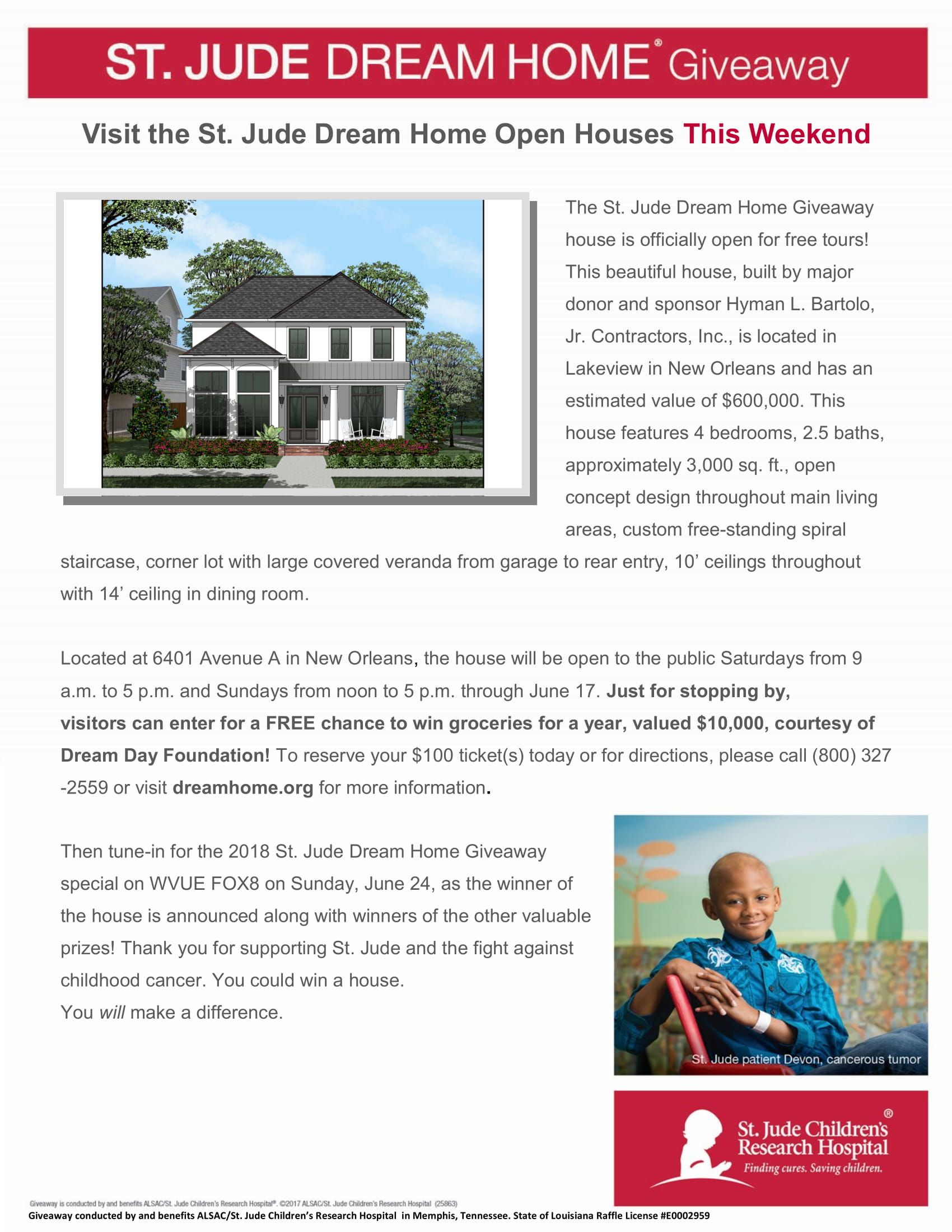 St. Jude's Home Giveaway