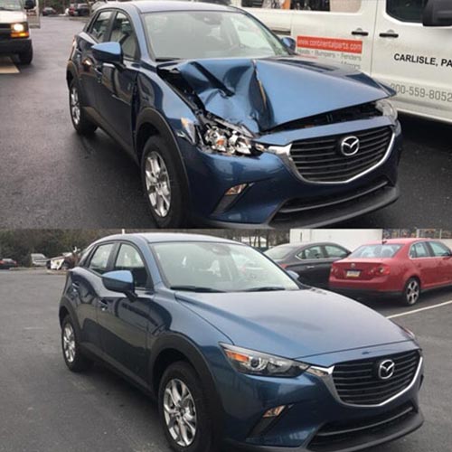 Repair Shop — Newly repaired Mazda car in Camp Hill, PA