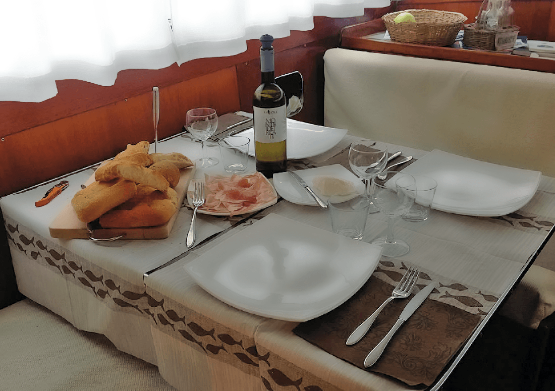 dinner onboard