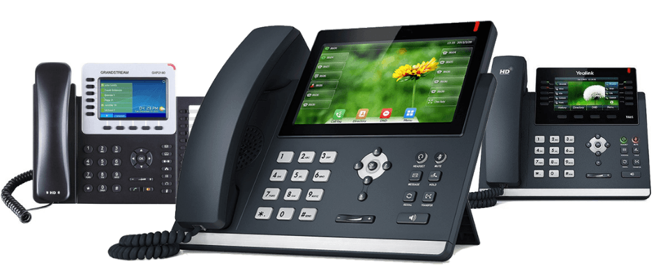 3 separate voip phones