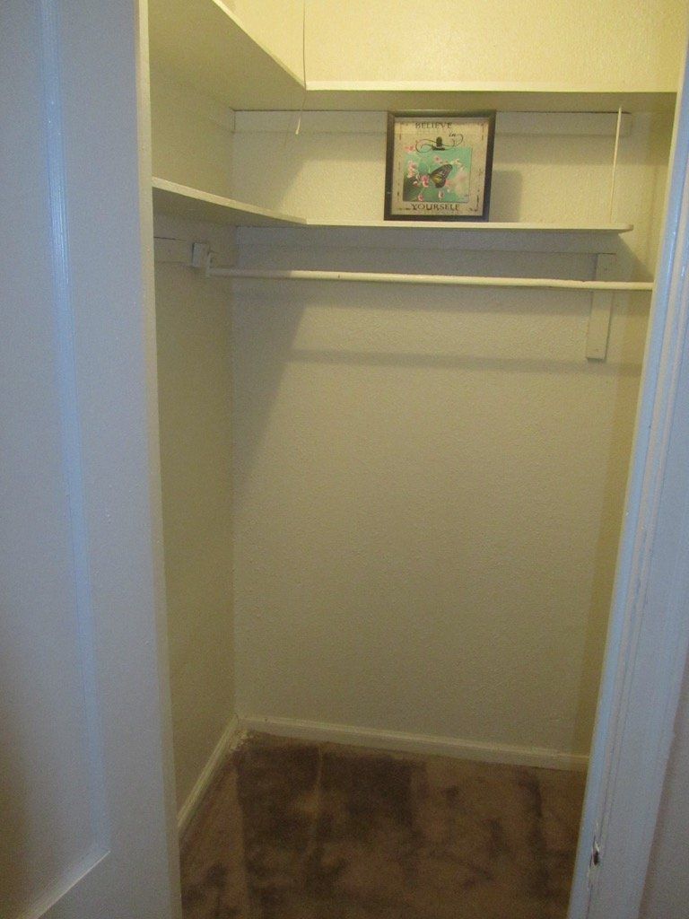 Rod in a closet.