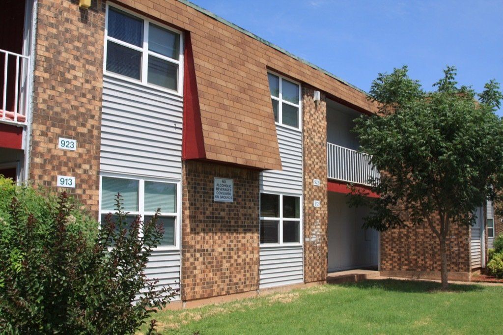 Image of Lions Court apartments building inside Gated complex in Wichita Falls, TX